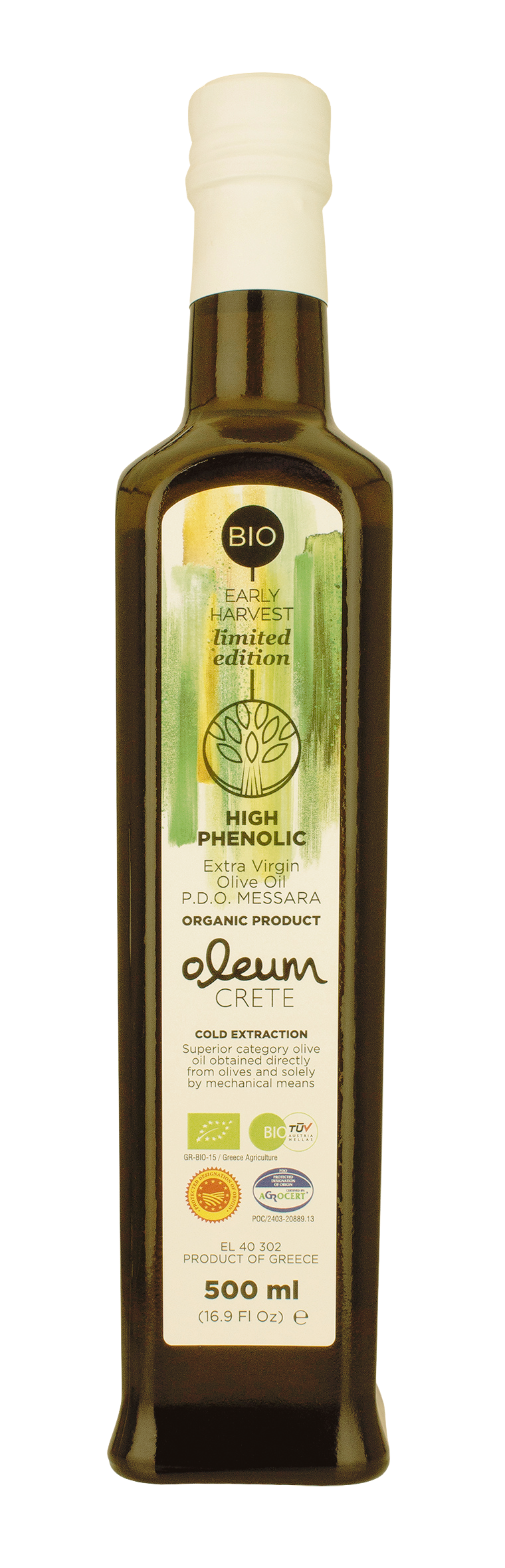 Oleum Crete Organic Early Harvest Olive Oil 500ml