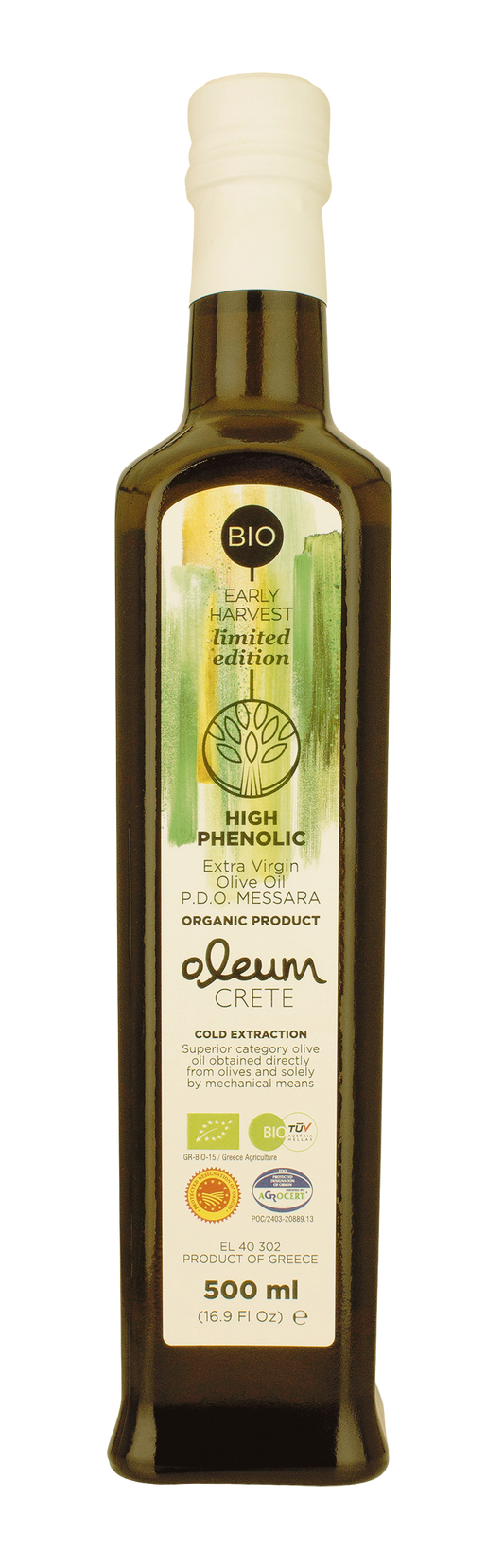 Oleum Crete Organic Early Harvest Olive Oil 500ml