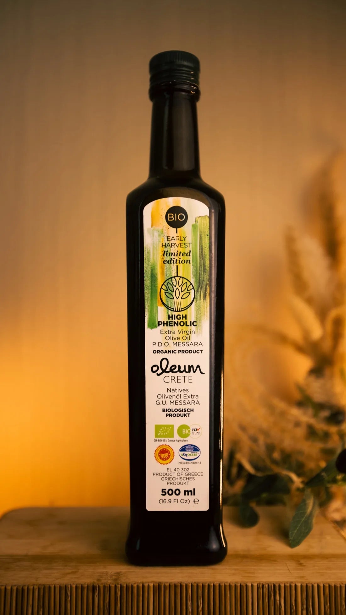 Oleum Crete Organic Early Harvest Olive Oil 500ml